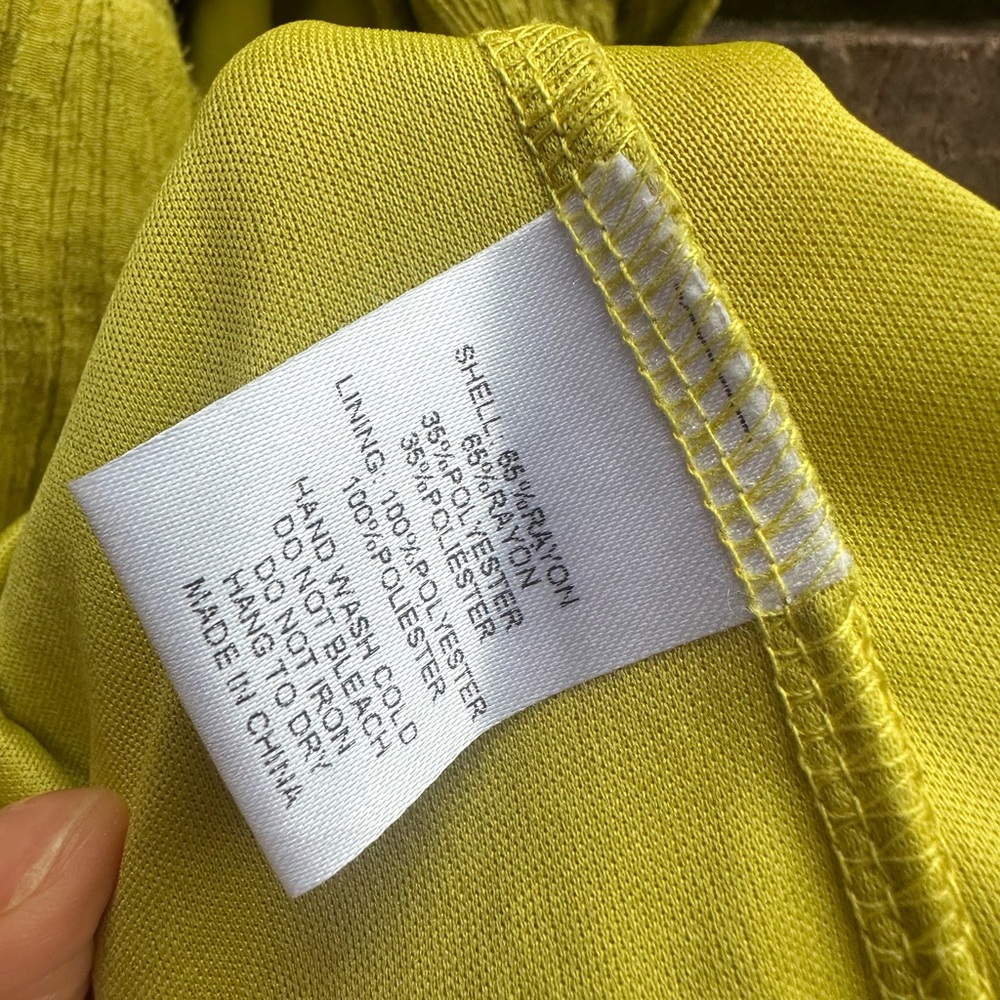 Chartreuse Halter Dress - Picture 8 of 9